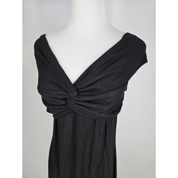 Reformation Anthropologie Midi Dress M Black Casual Comfort Off the Shoulder - Picture 2 of 8